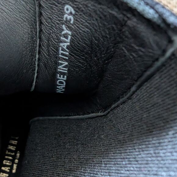 LA CANADIENNE Braydon Waterproof Suede Leather Black Lug Sole Chelsea Boot 39 - Picture 8 of 10